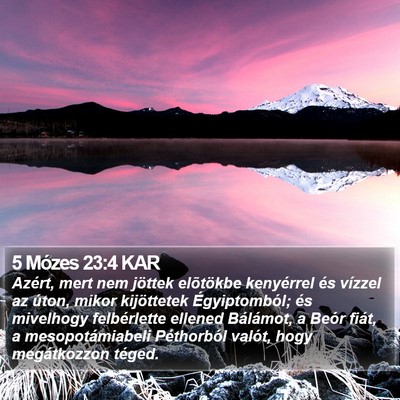 5 Mózes 23:4 KAR Bible Verse Image