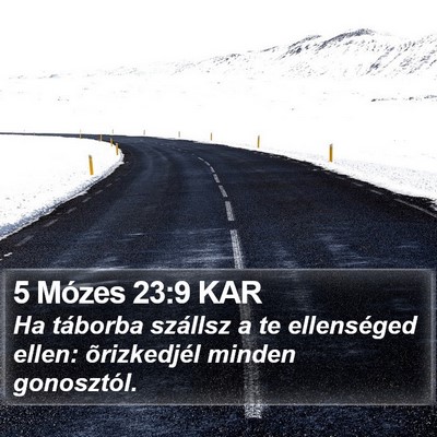 5 Mózes 23:9 KAR Bible Verse Image