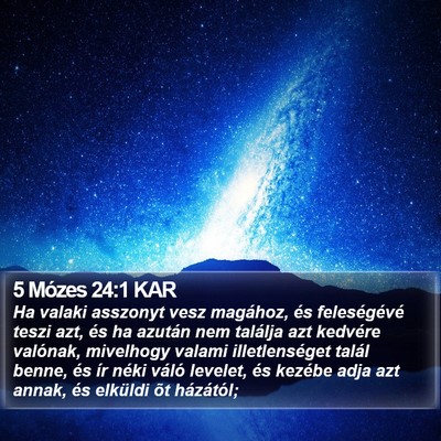 5 Mózes 24:1 KAR Bible Verse Image