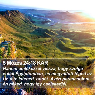 5 Mózes 24:18 KAR Bible Verse Image