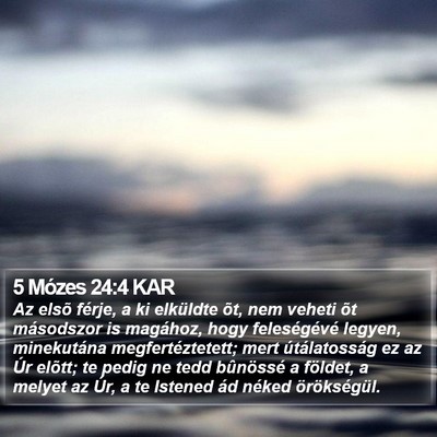 5 Mózes 24:4 KAR Bible Verse Image