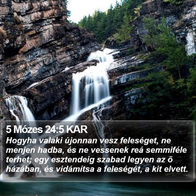 5 Mózes 24:5 KAR Bible Verse Image