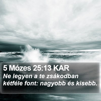 5 Mózes 25:13 KAR Bible Verse Image