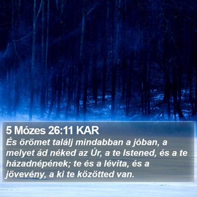 5 Mózes 26:11 KAR Bible Verse Image