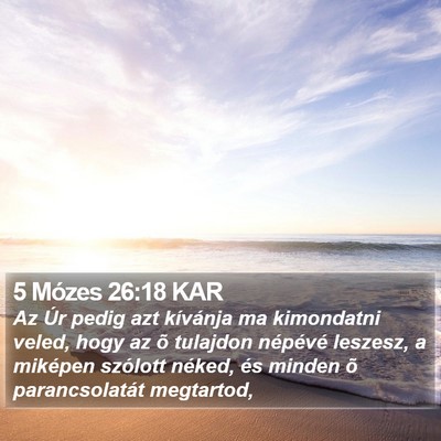 5 Mózes 26:18 KAR Bible Verse Image