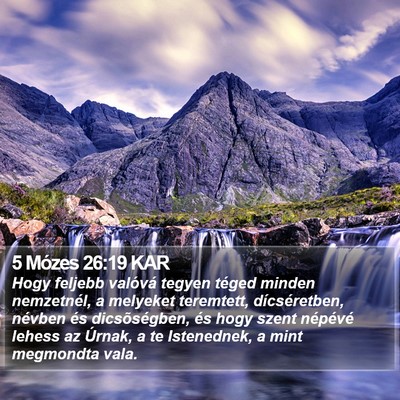 5 Mózes 26:19 KAR Bible Verse Image