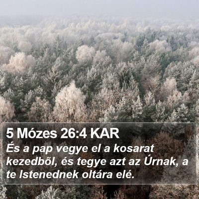5 Mózes 26:4 KAR Bible Verse Image