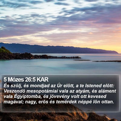 5 Mózes 26:5 KAR Bible Verse Image