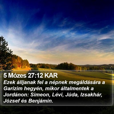 5 Mózes 27:12 KAR Bible Verse Image