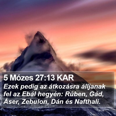 5 Mózes 27:13 KAR Bible Verse Image