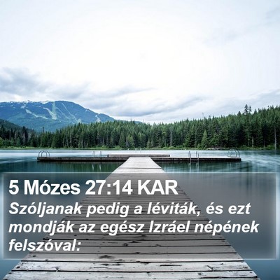 5 Mózes 27:14 KAR Bible Verse Image