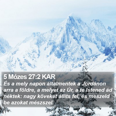 5 Mózes 27:2 KAR Bible Verse Image