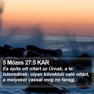 5 Mózes 27:5 KAR Bible Verse Image