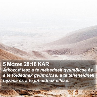 5 Mózes 28:18 KAR Bible Verse Image