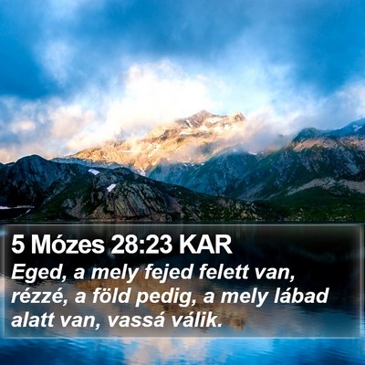 5 Mózes 28:23 KAR Bible Verse Image