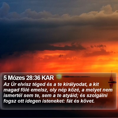 5 Mózes 28:36 KAR Bible Verse Image