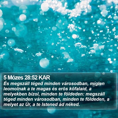 5 Mózes 28:52 KAR Bible Verse Image