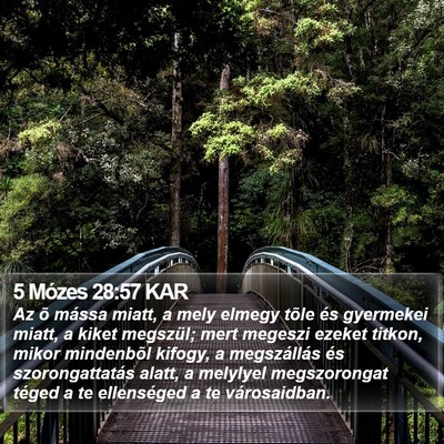 5 Mózes 28:57 KAR Bible Verse Image