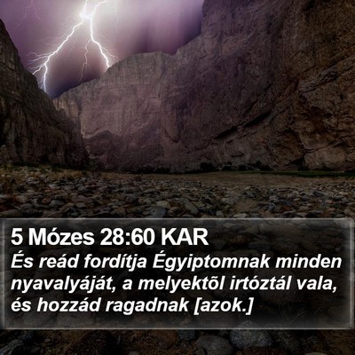 5 Mózes 28:60 KAR Bible Verse Image
