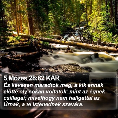 5 Mózes 28:62 KAR Bible Verse Image