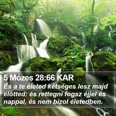 5 Mózes 28:66 KAR Bible Verse Image