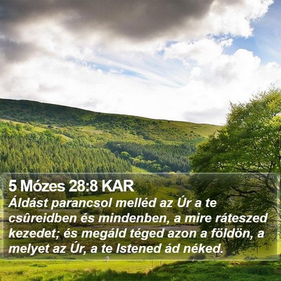 5 Mózes 28:8 KAR Bible Verse Image