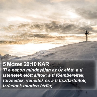5 Mózes 29:10 KAR Bible Verse Image