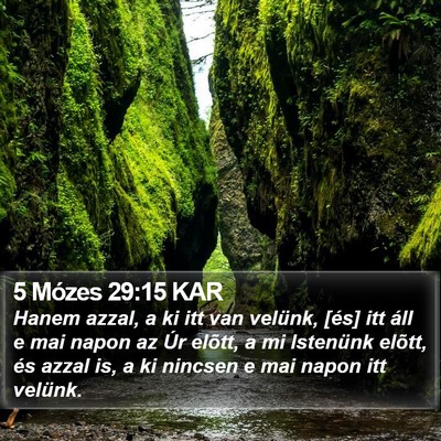 5 Mózes 29:15 KAR Bible Verse Image