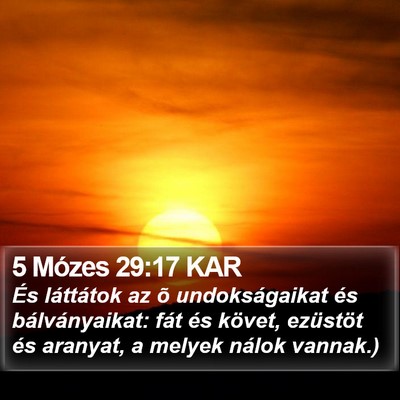 5 Mózes 29:17 KAR Bible Verse Image