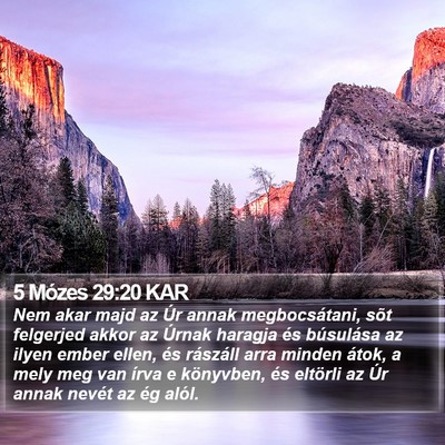 5 Mózes 29:20 KAR Bible Verse Image