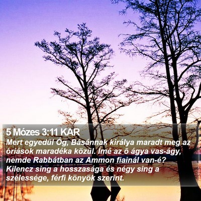 5 Mózes 3:11 KAR Bible Verse Image