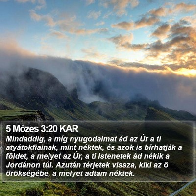 5 Mózes 3:20 KAR Bible Verse Image