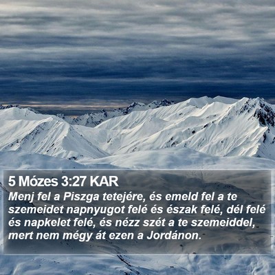 5 Mózes 3:27 KAR Bible Verse Image