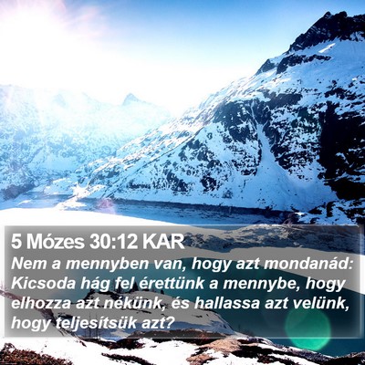 5 Mózes 30:12 KAR Bible Verse Image