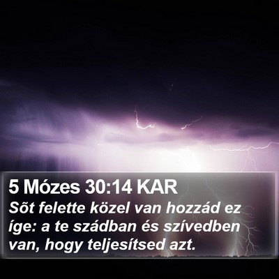 5 Mózes 30:14 KAR Bible Verse Image