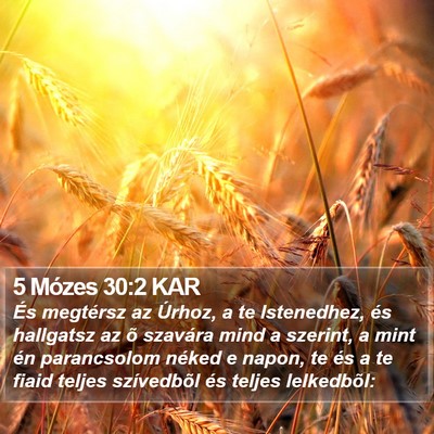 5 Mózes 30:2 KAR Bible Verse Image