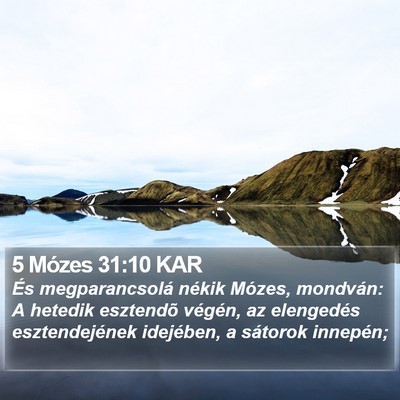 5 Mózes 31:10 KAR Bible Verse Image