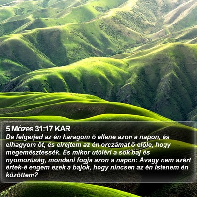 5 Mózes 31:17 KAR Bible Verse Image