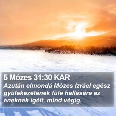 5 Mózes 31:30 KAR Bible Verse Image