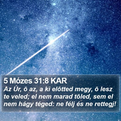 5 Mózes 31:8 KAR Bible Verse Image