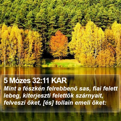 5 Mózes 32:11 KAR Bible Verse Image