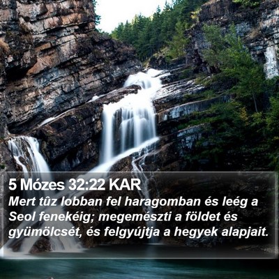 5 Mózes 32:22 KAR Bible Verse Image