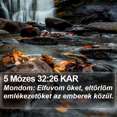 5 Mózes 32:26 KAR Bible Verse Image