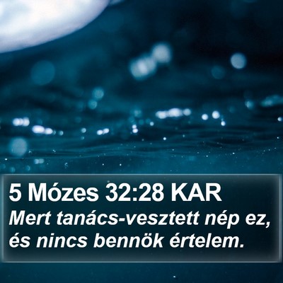 5 Mózes 32:28 KAR Bible Verse Image