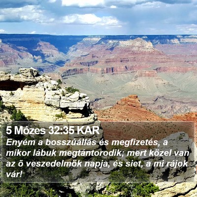 5 Mózes 32:35 KAR Bible Verse Image
