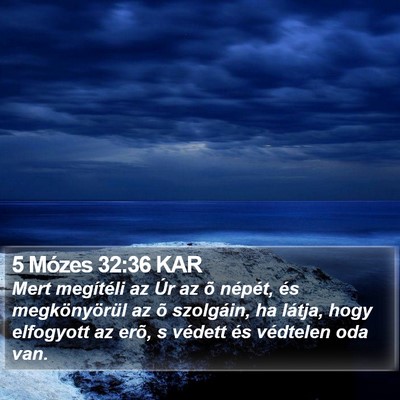 5 Mózes 32:36 KAR Bible Verse Image