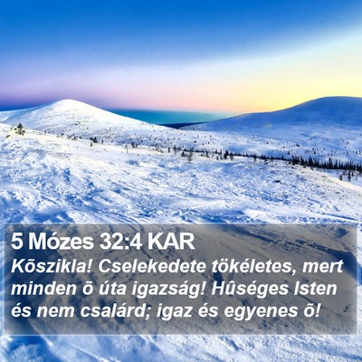 5 Mózes 32:4 KAR Bible Verse Image