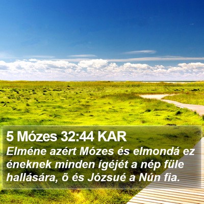 5 Mózes 32:44 KAR Bible Verse Image