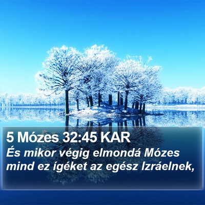 5 Mózes 32:45 KAR Bible Verse Image
