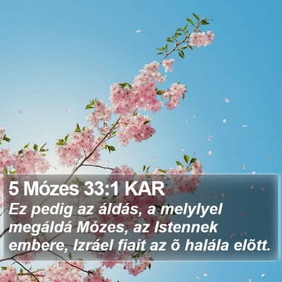 5 Mózes 33:1 KAR Bible Verse Image